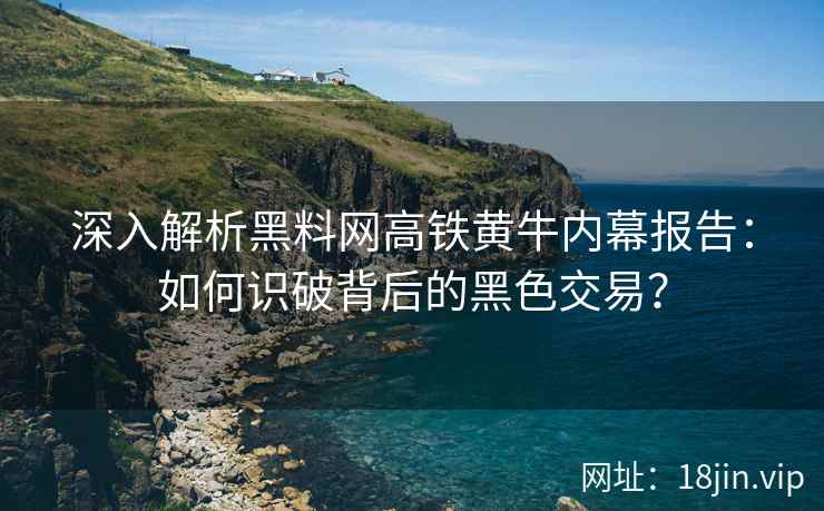 深入解析黑料网高铁黄牛内幕报告：如何识破背后的黑色交易？