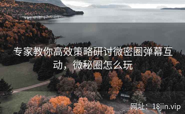 专家教你高效策略研讨微密圈弹幕互动，微秘圈怎么玩
