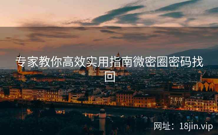 专家教你高效实用指南微密圈密码找回